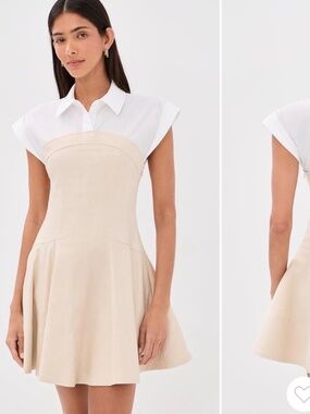 NWT SIMKHAI Sundae Linen Blend Mini Dress